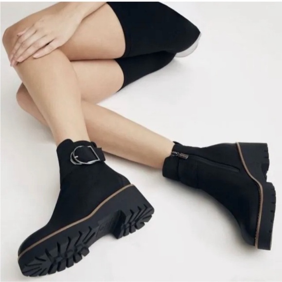 NEW Blondo X Zappos Dahlia Sand Suede waterproof ankle bootie women size 7 - Picture 10 of 10